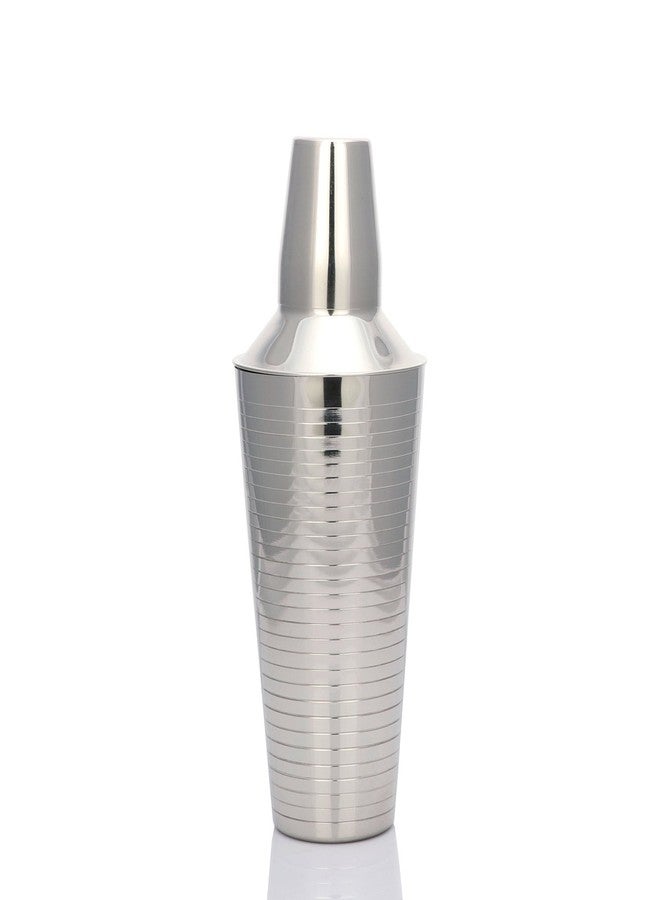 Urban Snackers Stainless Steel 29 Lines Design Cocktail/Mocktail Shaker, Silver, Standard - Image 3